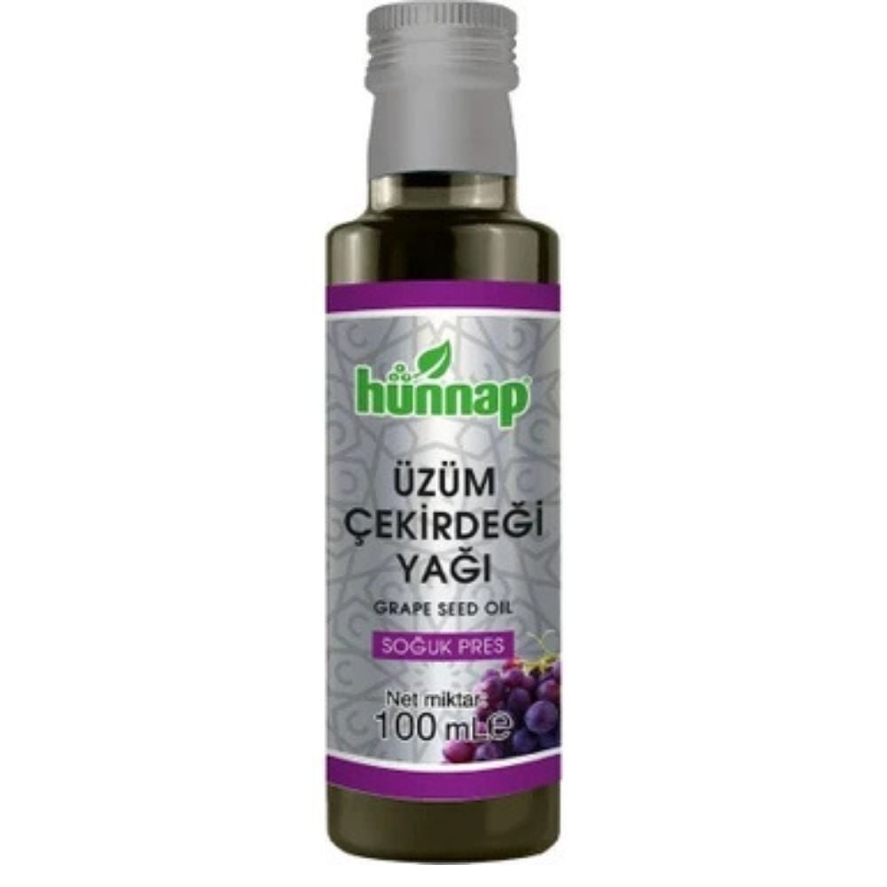 HÜNNAP ÜZÜM ÇEKİRDEĞİ YAĞI SOĞUK PRES 100 ML