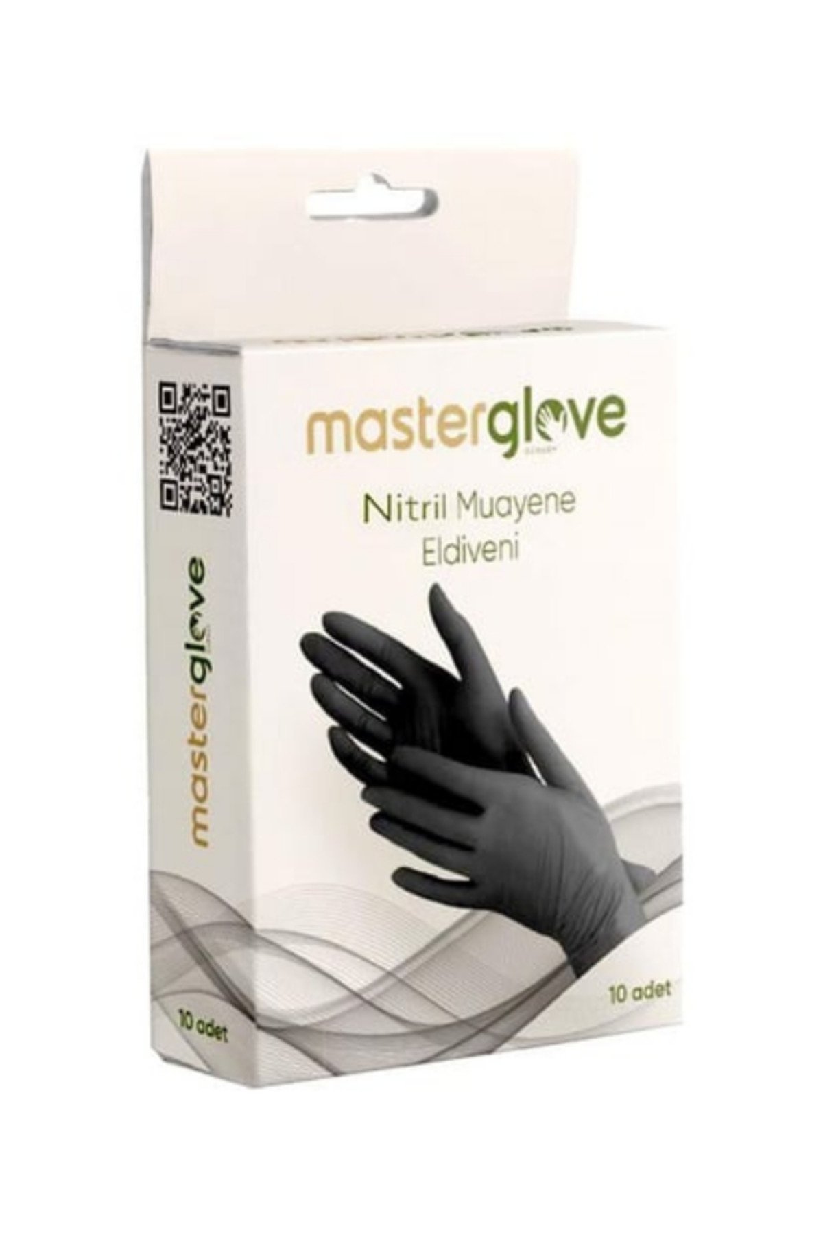 MASTER GLOVE NİTRİL ELDİVEN PUDRASIZ SİYAH 10'LU