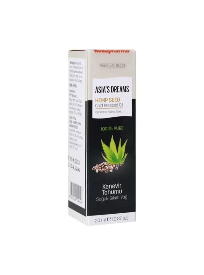 ASİAS DREAMS KENEVİR TOHUMU YAĞI 20 ML