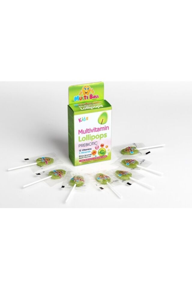 MULTİBALL KİDS MULTİVİTAMİN LOLİPOP PREBIOTIC