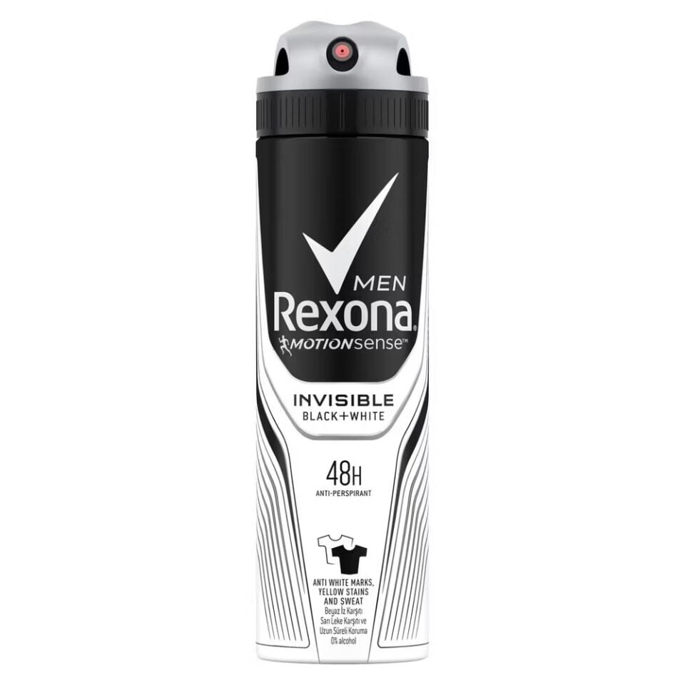 REXONA DEO 150ML BAY İNVİSİBLE BLACK WHITE