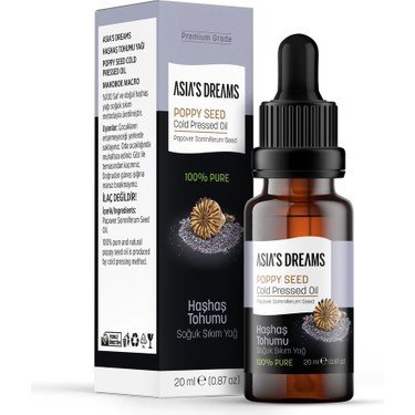 ASİAS DREAMS HAŞHAŞ YAĞI 20 ML