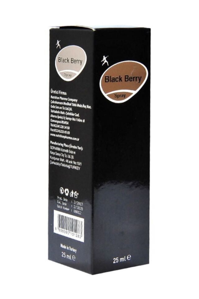 BLACK BERRY BİTKİSEL FOR MEN SPREY 25 ML