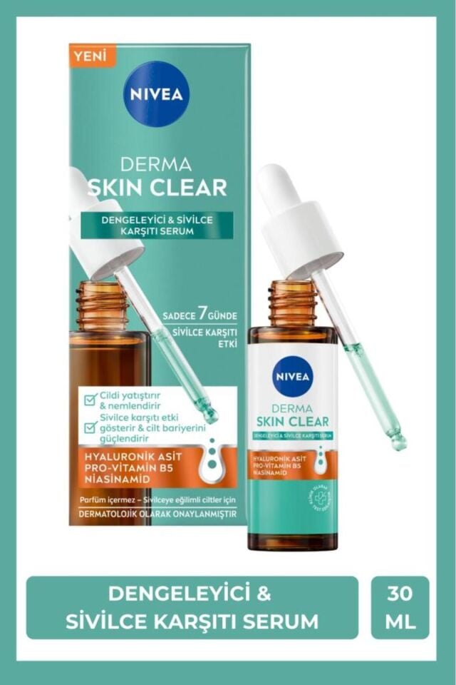 NIVEA DERMA SKİN CLEAR SİVİLCE KARŞITI SERUM 30 ML