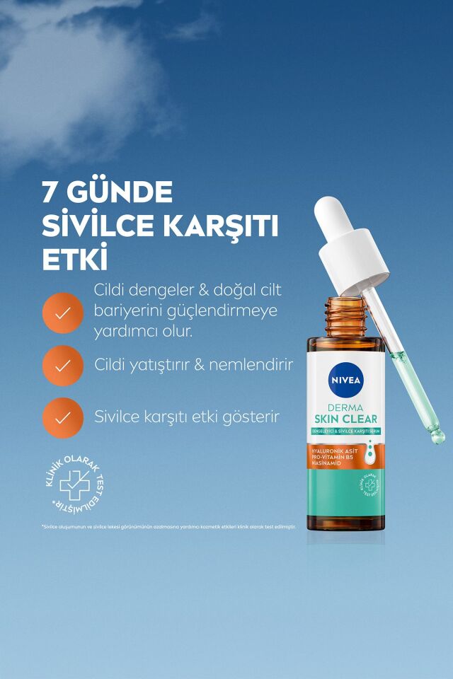 NIVEA DERMA SKİN CLEAR SİVİLCE KARŞITI SERUM 30 ML