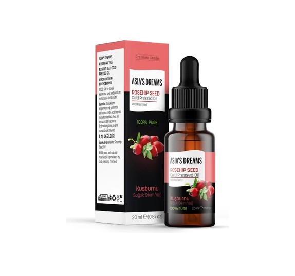 ASİA'S DREAMS KUŞBURNU ÇEKİRDEĞİ YAĞI 20 ML