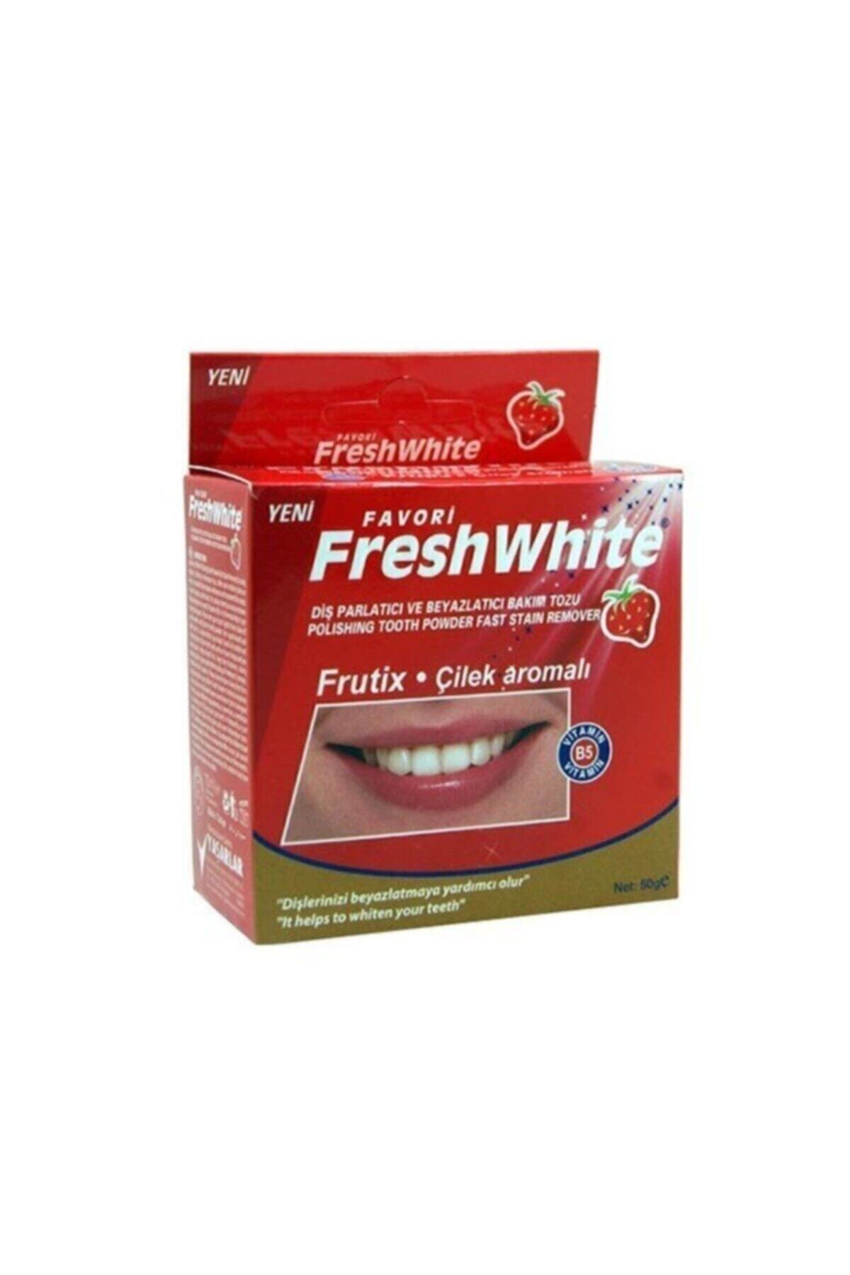 FRESH WHİTE ÇİLEK AROMALI DİŞ TOZU 50 GR