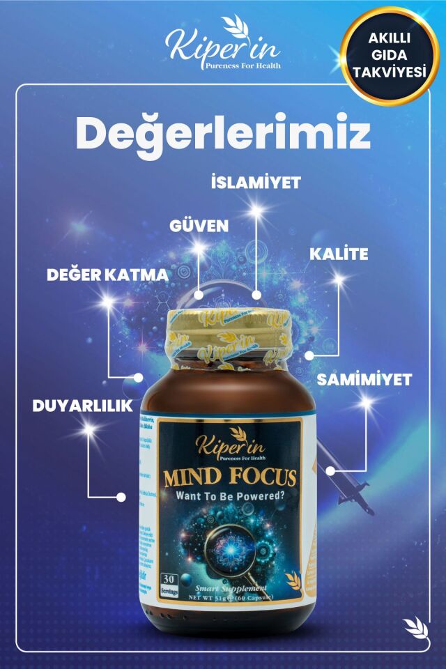 KİPERİN MİND FOCUS GIDA TAKVİYESİ 60 KAPSÜL
