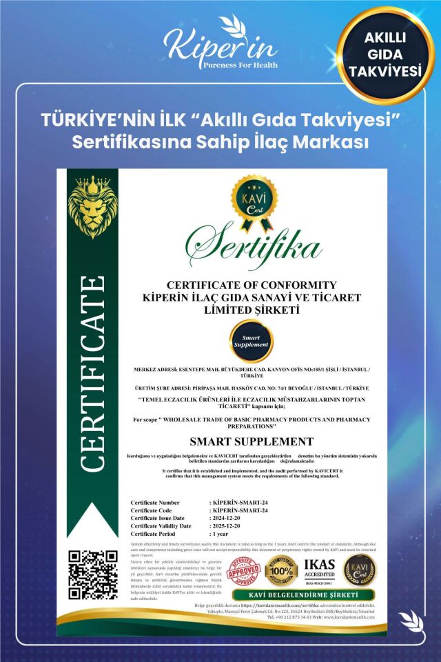 KİPERİN MİND FOCUS GIDA TAKVİYESİ 60 KAPSÜL