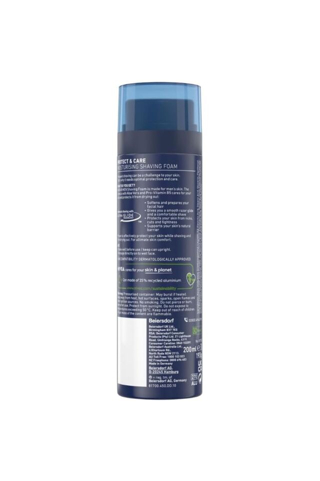 NIVEA MEN PROTECT & CARE KÖPÜĞÜ 200ML