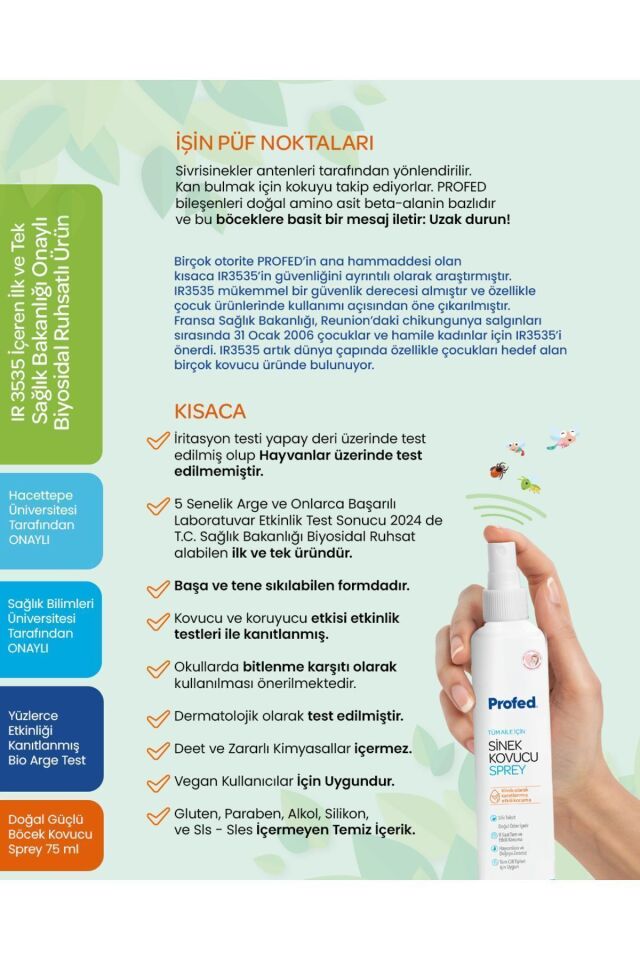 PROFED SİNEK KOVUCU SPREY 75 ML