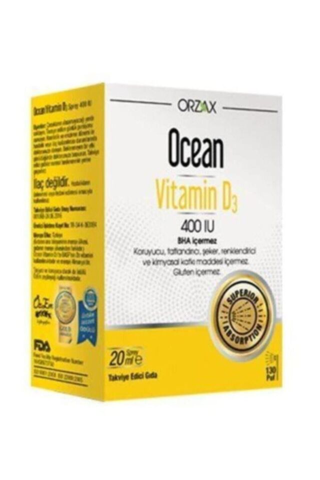 OCEAN VİTAMİN D3 400 IU SPREY 20 ML