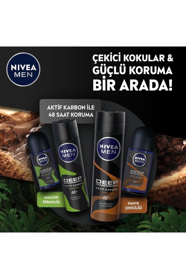 NİVEA ROLL-ON DEEP AMAZONİA FOR MEN 50 ML