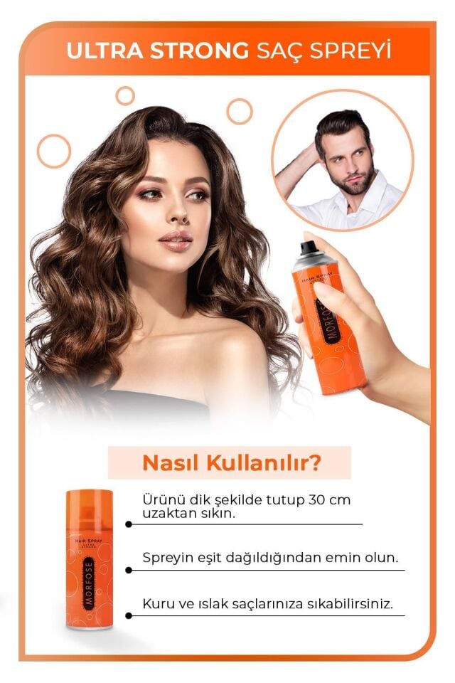 MORFOSE ULTRA STRONG SAÇ SPREYİ 75 ML