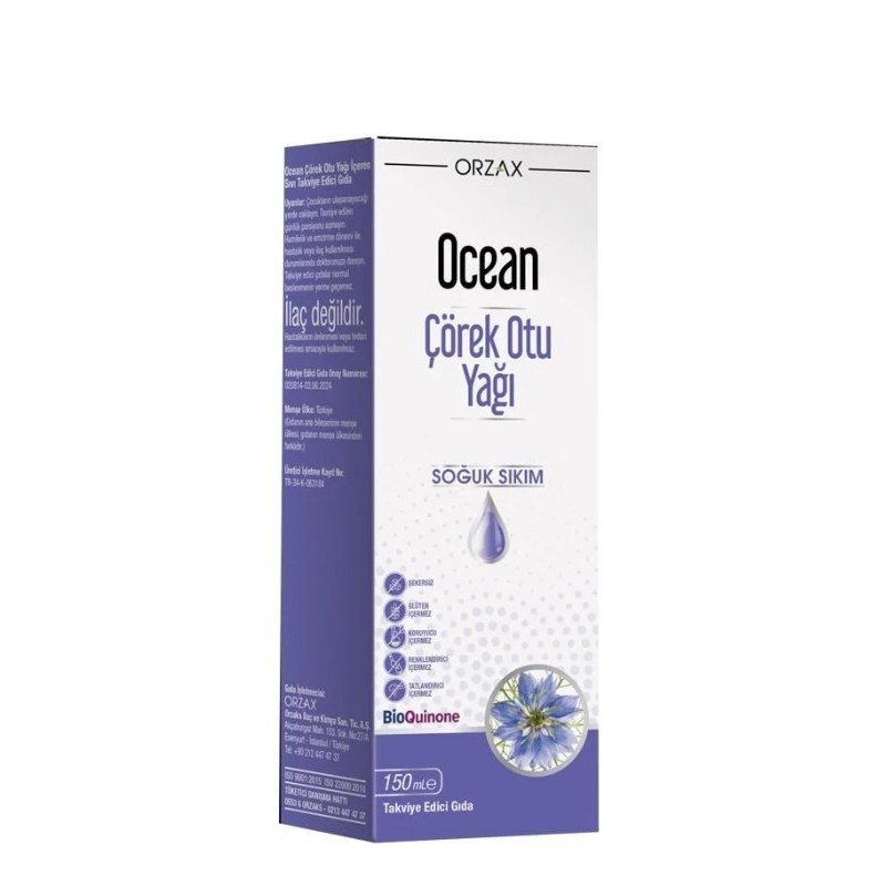 OCEAN ÇÖREK OTU YAĞI SOĞUK SIKIM 150 ML