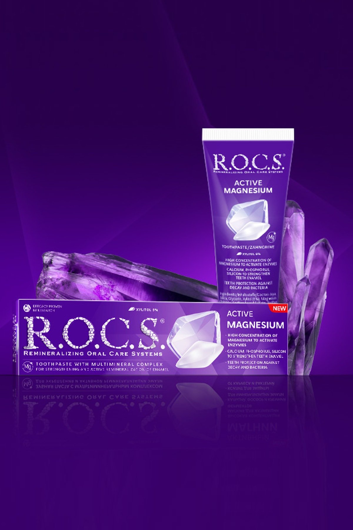 ROCS AKTİF MAGNEZYUM DİŞ MACUNU 75 ML