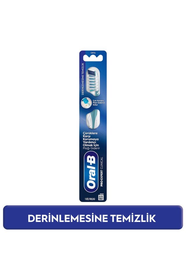 ORAL-B PROEXP CLİNİCAL PLAK GİDERİCİ ORTA FIRÇA