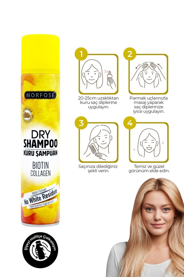 MORFOSE KURU ŞAMPUAN AÇIK RENKLİ SAÇLAR 200 ML