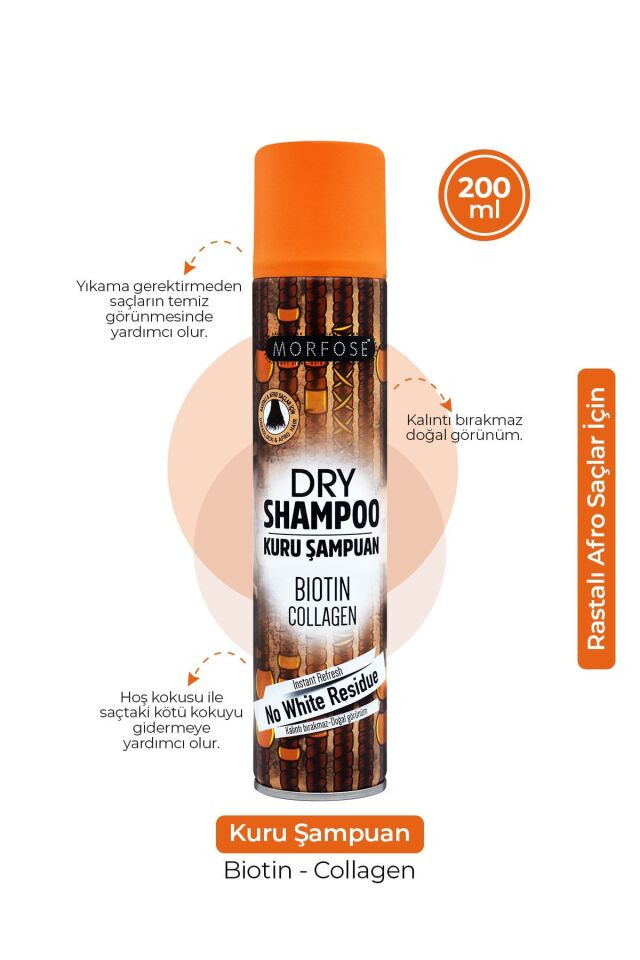 MORFOSE KURU ŞAMPUAN RASTALI SAÇLAR 200 ML