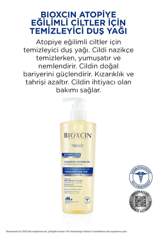 BIOXCIN ATOPICARE TEMİZLEYİCİ DUŞ YAĞI 500