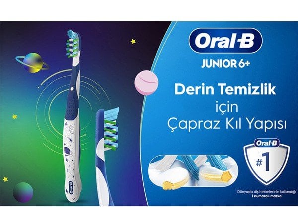 ORAL-B JUNİOR RENK DEĞİŞTİREN DİŞ FIRÇASI 6-12 YAŞ