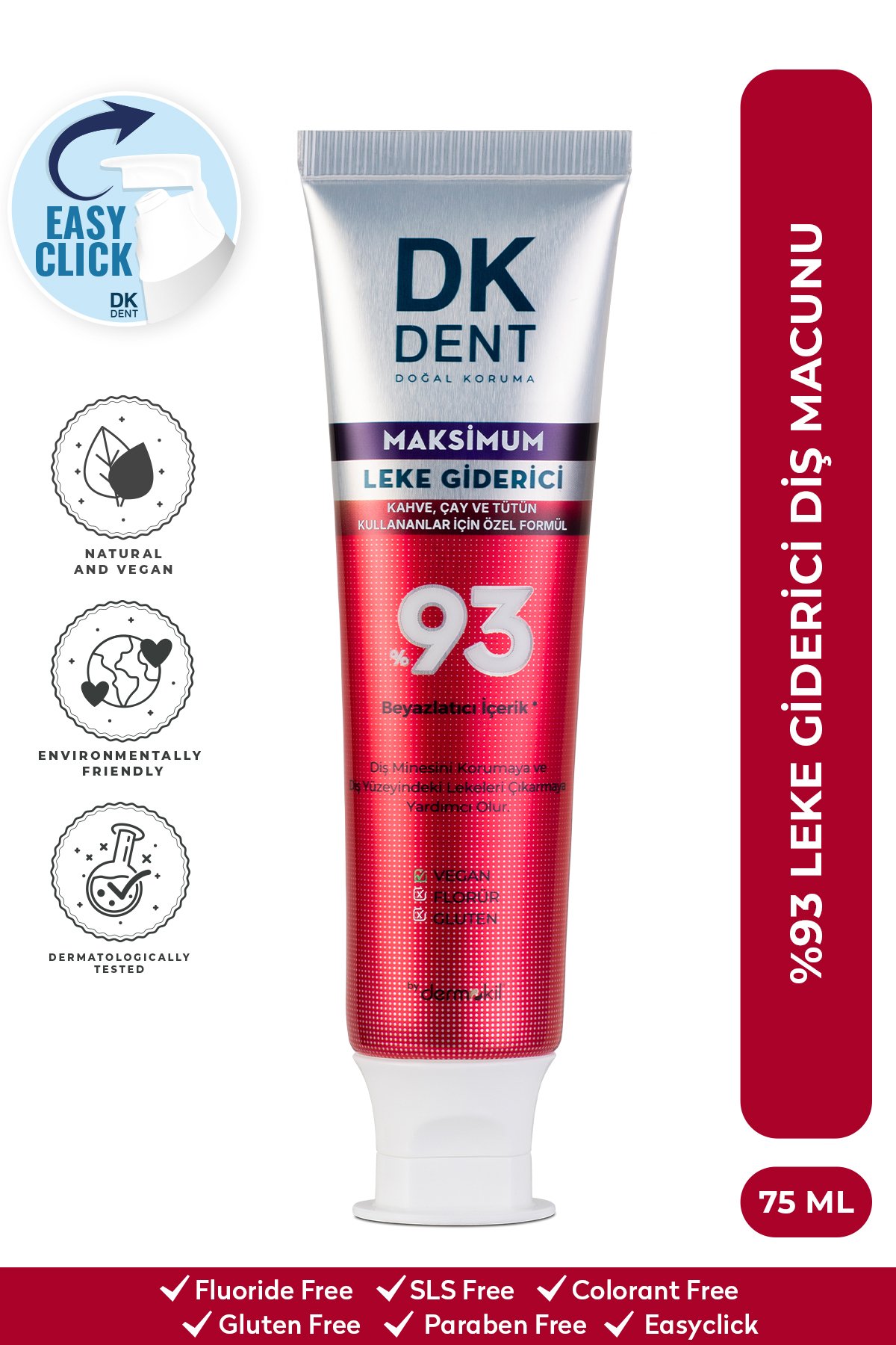 DK DENT MAKSİMUM LEKE GİDERİCİ 75 ML