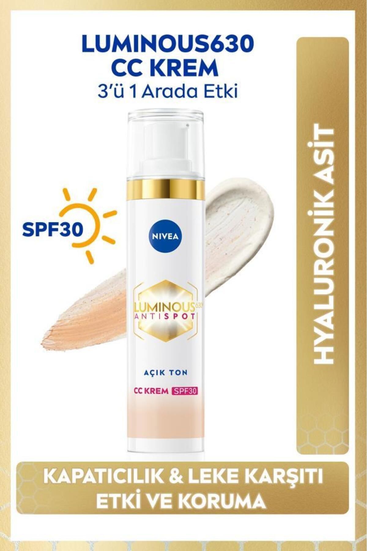 NIVEA LUMINOUS LEKE KARŞITI CC KREM AÇIK TON 40 ML