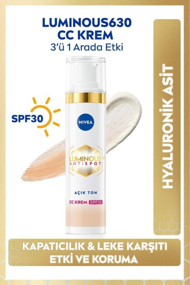 NIVEA LUMINOUS LEKE KARŞITI CC KREM AÇIK TON 40 ML