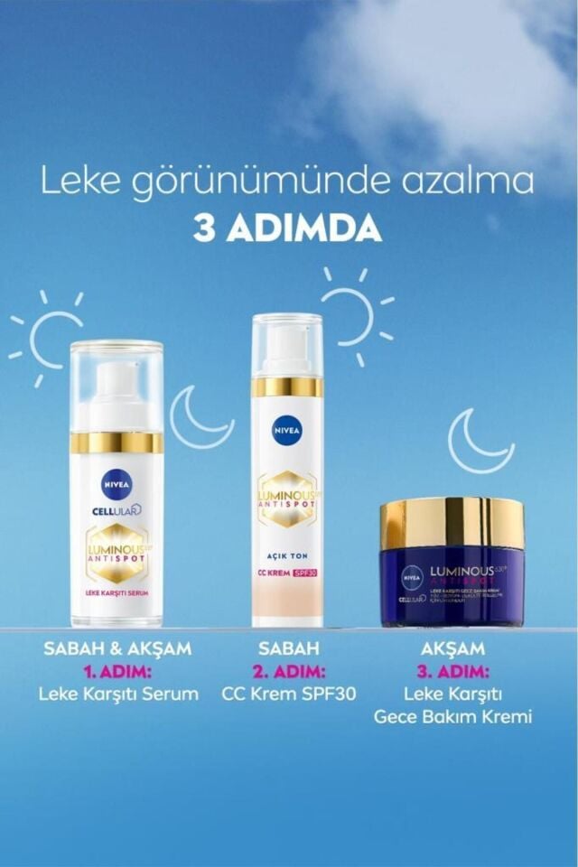 NIVEA LUMINOUS LEKE KARŞITI CC KREM AÇIK TON 40 ML