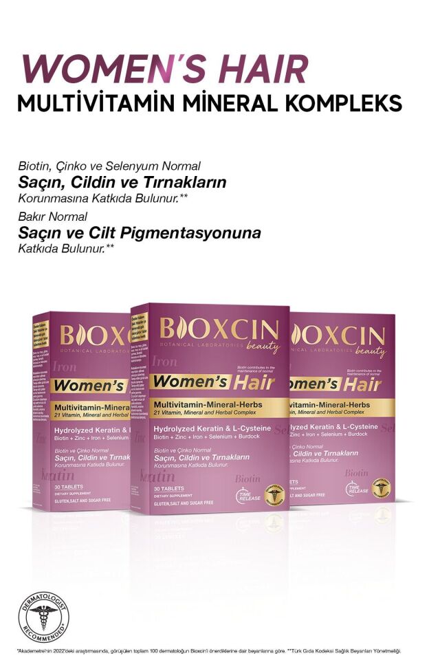 BİOXCİN WOMEN'S HAİR 30 TABLET