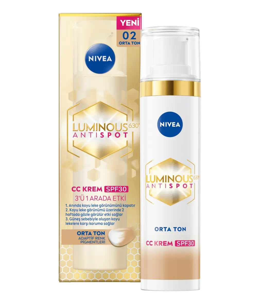 NIVEA LUMINOUS LEKE KARŞITI CC KREM ORTA TON 40 ML