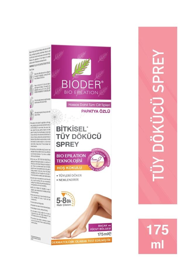BİODER TÜY DÖKÜCÜ SPREY KADIN 175 ML
