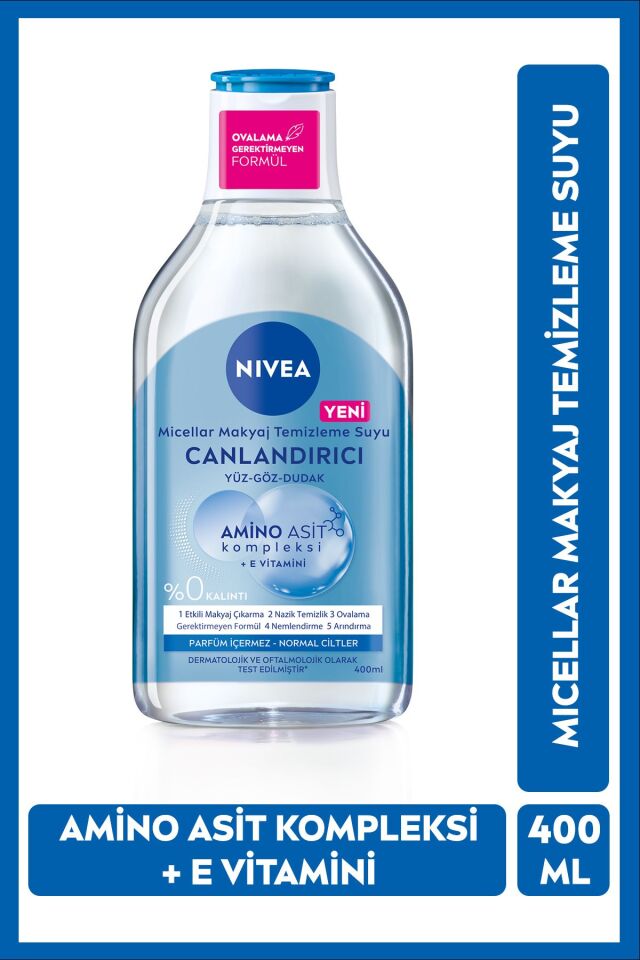 NIVEA MICELLAR MAKYAJ TEMİZLEME SUYU NORMAL CİLTLER 400 ML