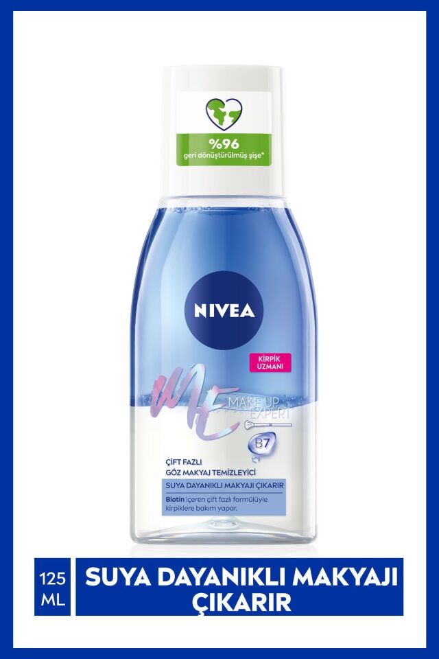 NİVEA ÇİFT ETKİLİ GÖZ MAKYAJ TEMİZLEYİCİSİ 125 ML