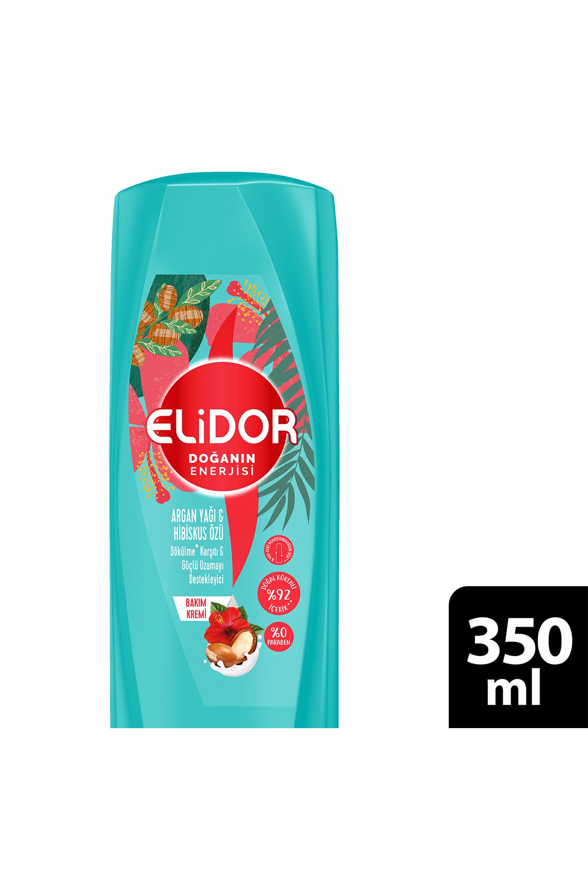 ELİDOR SAÇ BAKIM KREMİ DOĞANIN ENERJİSİ ARGAN YAĞI & HİBİSKUS ÖZÜ 350 ML