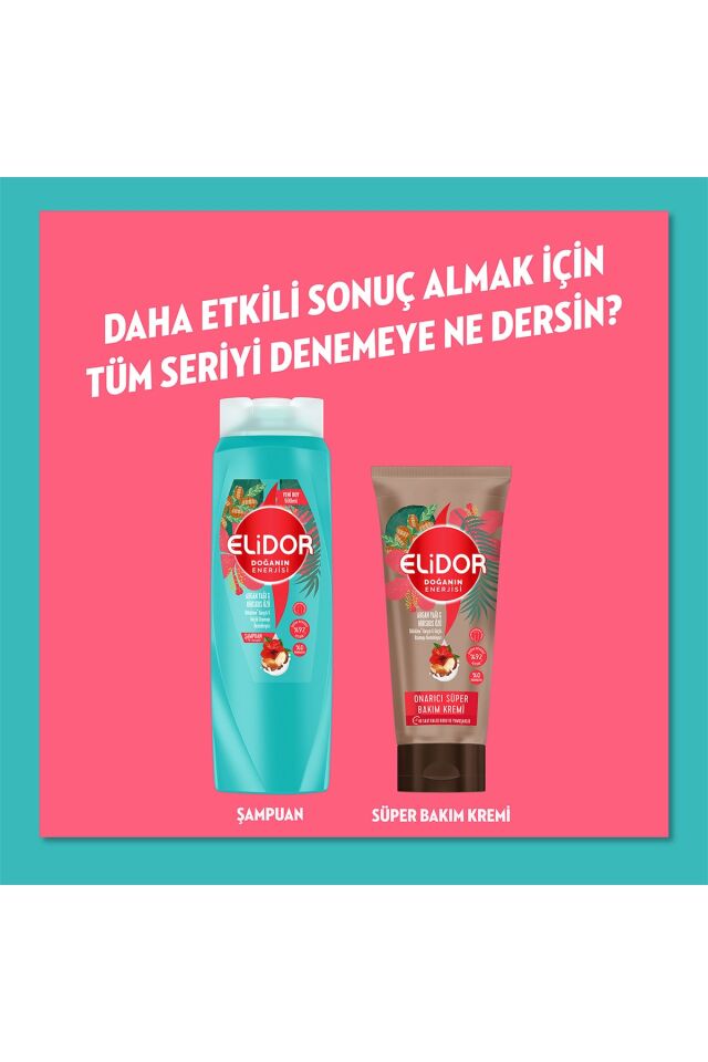 ELİDOR SAÇ BAKIM KREMİ DOĞANIN ENERJİSİ ARGAN YAĞI & HİBİSKUS ÖZÜ 350 ML