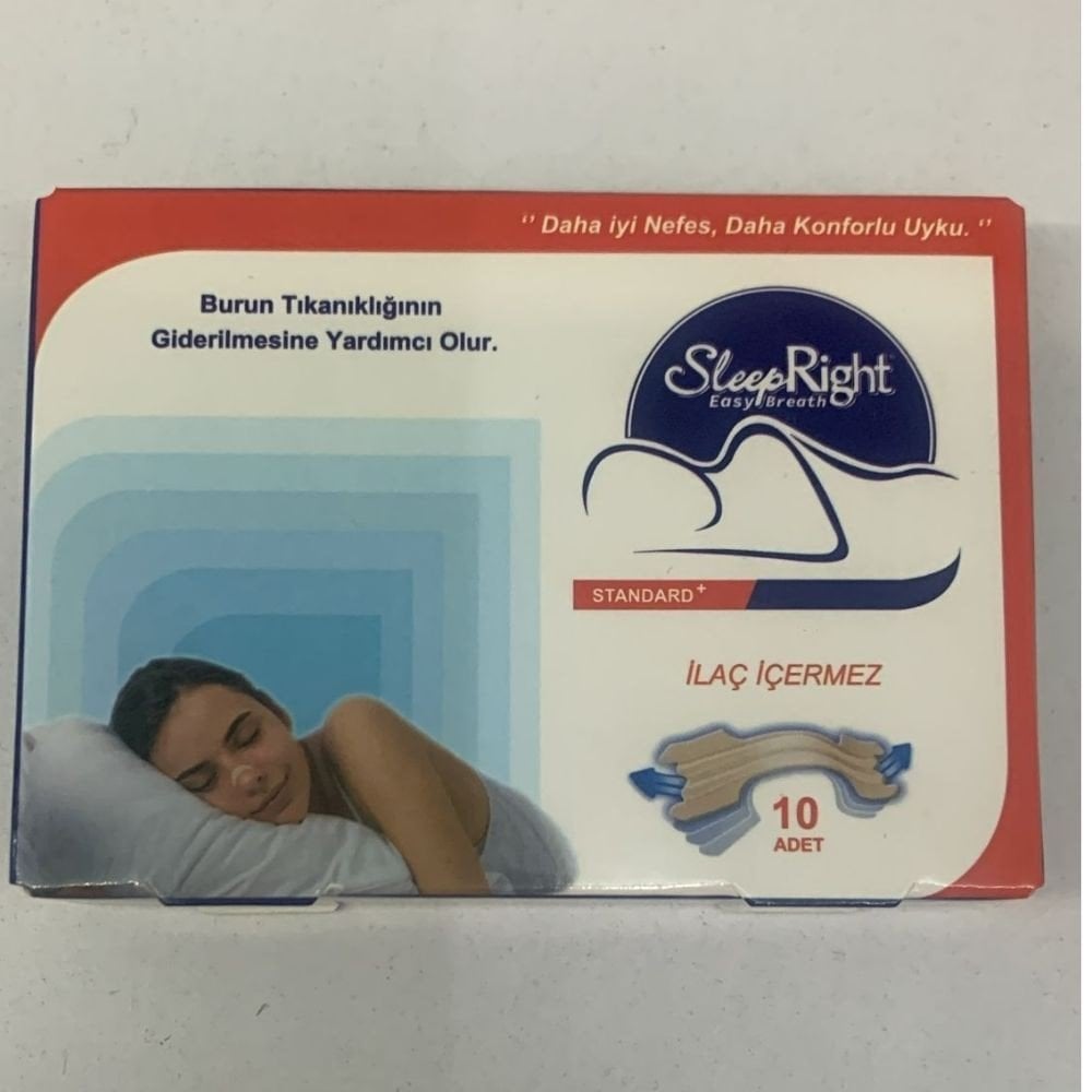 SLEEP RİGHT STANDART BURUN BANDI 10'LU RED