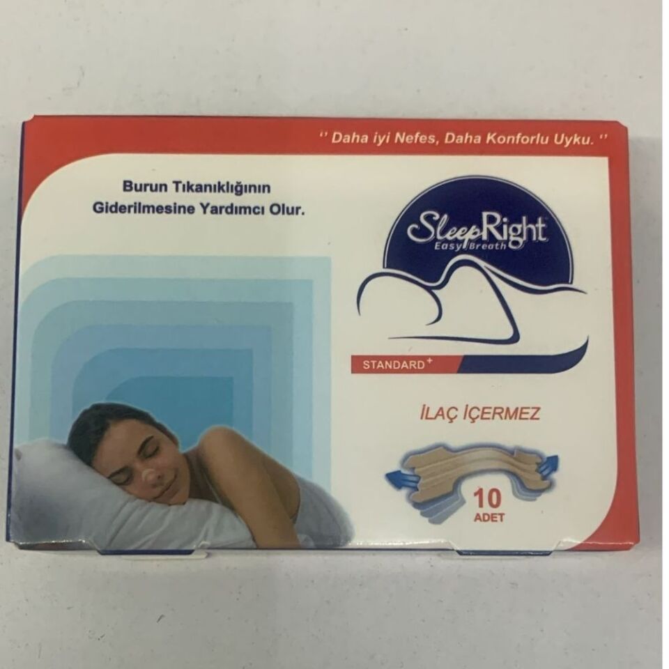 SLEEP RİGHT STANDART BURUN BANDI 10'LU RED